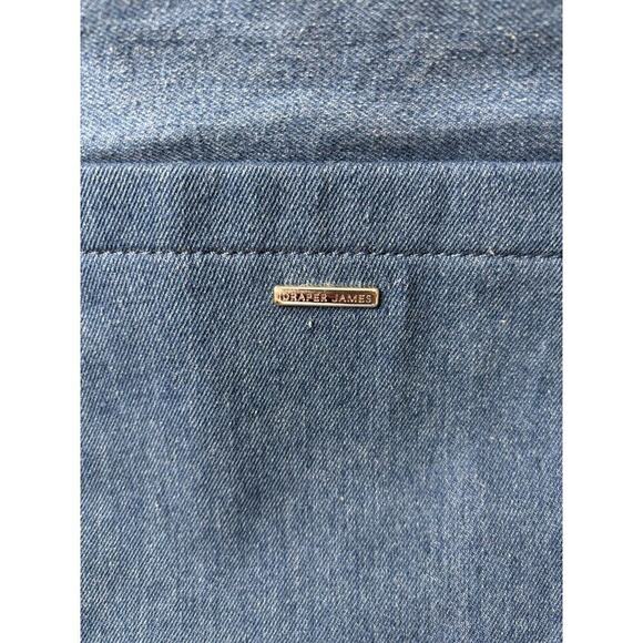 Draper James Chambray Savannah Large Duffle Bag blue white Coastal Resort Travel - Picture 3 of 16